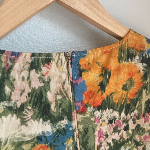 Red Valentino Floral Fit & Flare Dress Size 44 - Picture 7 of 9